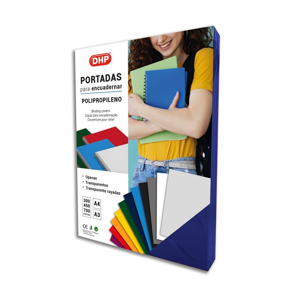 PORTADA PP 0,45 MM A4 7 AZUL OSCURO P/100 | 100 UNIDADES | (DHP COMERPA SLU)
