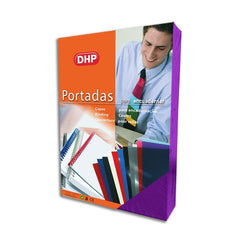 PORTADA GOFRADA PIEL Nº 8 1000 GR A4 60 PURPURA FLUOR P/50 | 50 UNIDADES | (DHP COMERPA SLU)