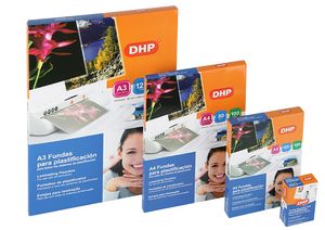 FUNDA PLASTIFICAR A4 DHP 175 MICRAS 216X303 MM BRILLO | 100 UNIDADES | (DHP COMERPA SLU) Imagen principal del producto