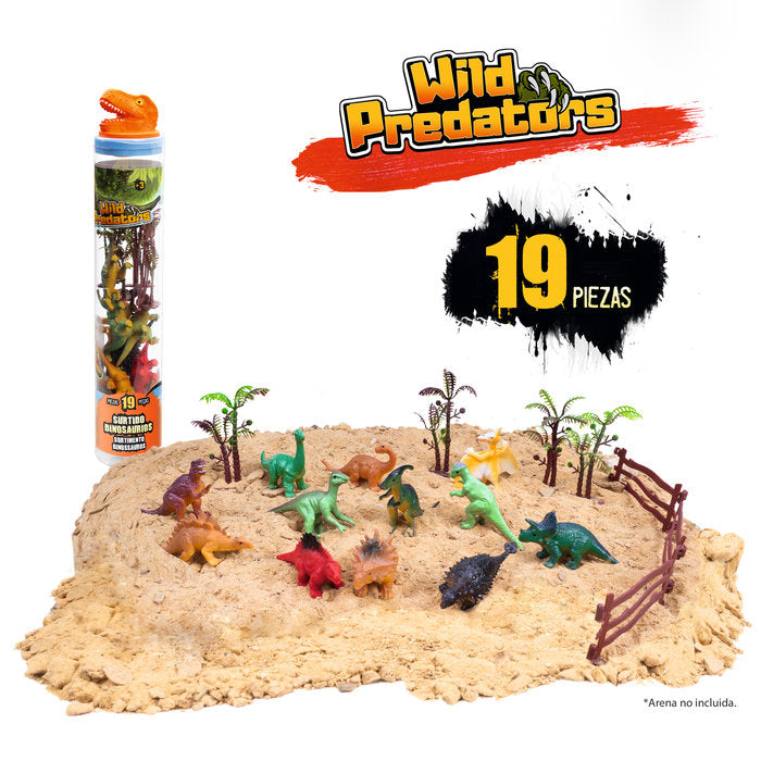 SURTIDO DINOSAURIOS 19 PIEZAS | WORLD BRANDS GAMES | 1 UNIDAD | 8436536808520 Imagen principal del producto