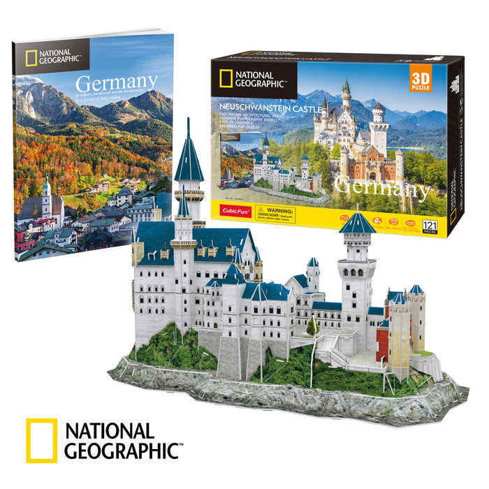 PUZZLE 3D CASTILLO NEUSCHAWANSTEIN | PUZZLES 3D CUBIC FUN | 1 UNIDAD | 8436536809923