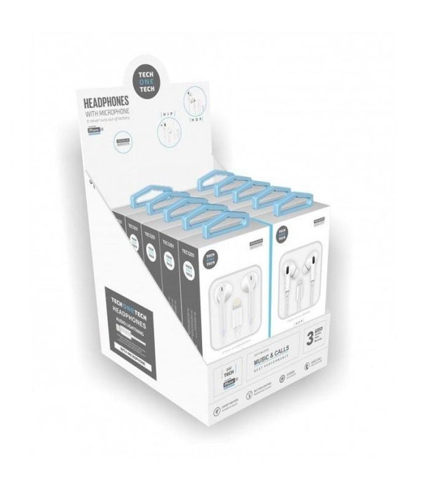 Pack 10 Auriculares Lightning Compatibles con Apple TECH ONE TECH