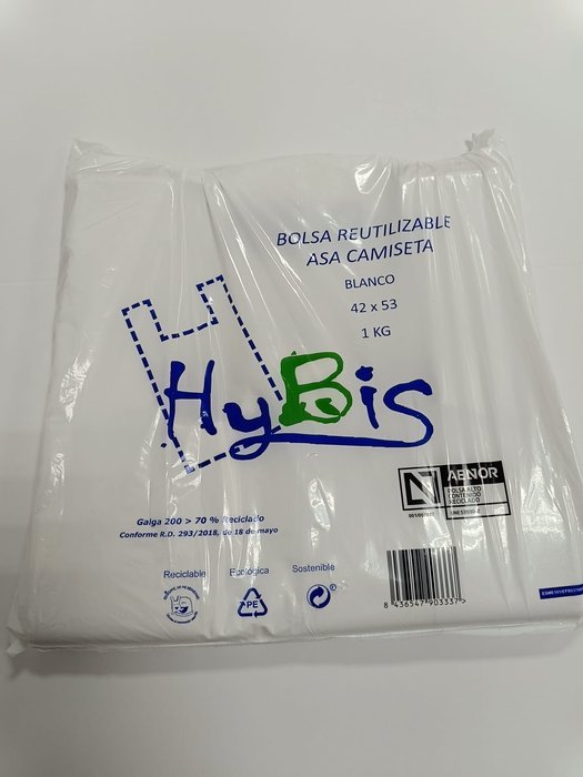Bolsa camiseta 42x53 70% Reciclado Rueda Lozano Jesús Imagen principal del producto