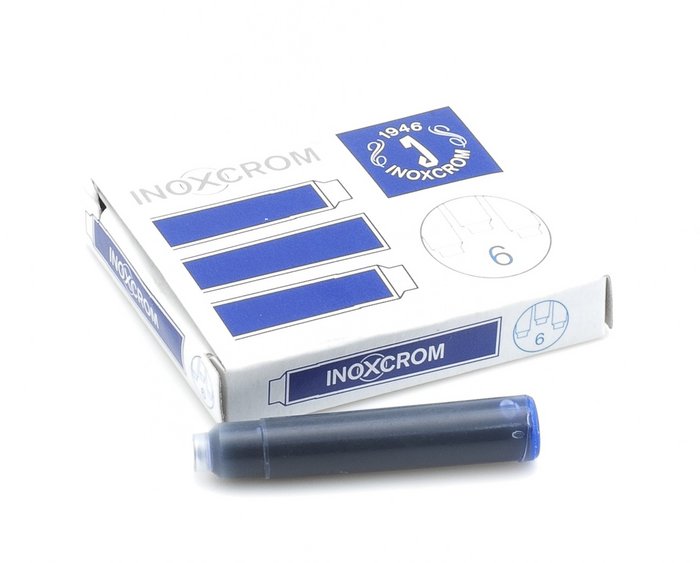 RECAMBIO PLUMA INOXCROM CAJA 6 UDS AZUL | 1 UNIDADES | (INOXGRUP) Imagen principal del producto