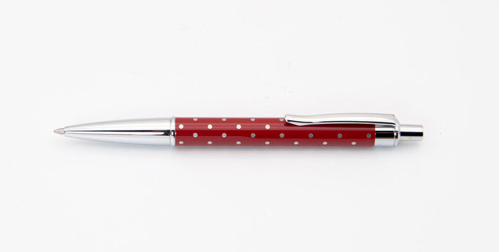 Boligrafo Beat Is Back Polka Dots Burdeos INOXCROM