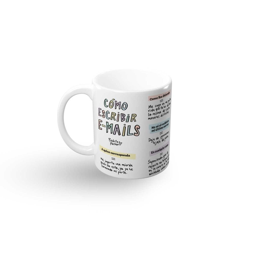 Taza Pedrita Parker Como Escribir un Email Grupo Erik Pedrita Parker Imagen principal del producto