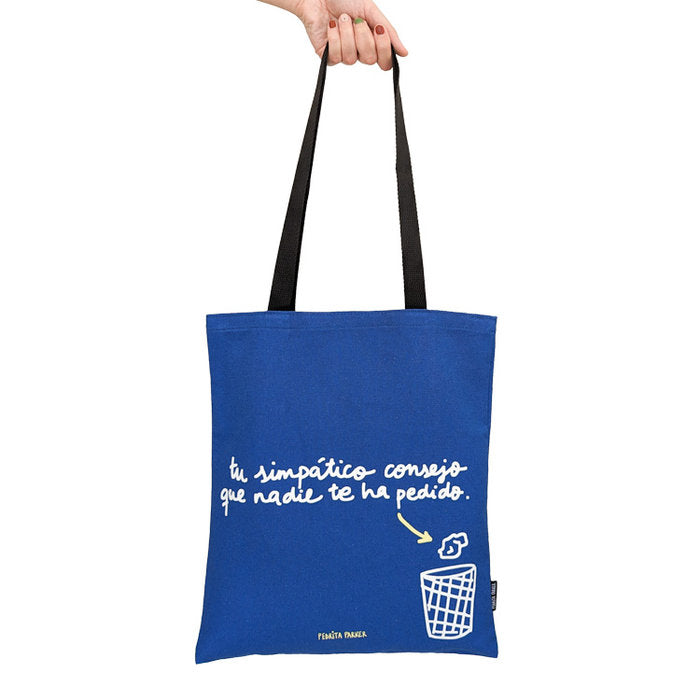 BOLSA DE TELA SIMPATICO CONSEJO | PEDRITA PARKER Imagen principal del producto