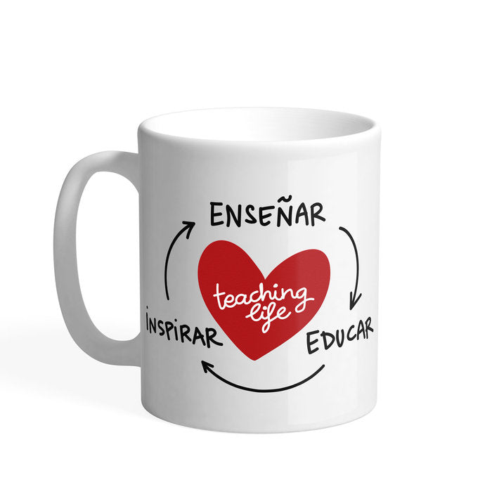 TAZA PEDRITA PARKER ENSEÑAR INSPIRAR EDUCAR | PEDRITA PARKER | 1 UNIDAD | 8436553496267 Imagen principal del producto