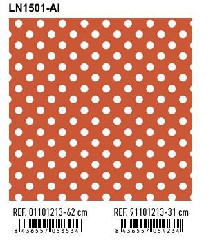 PAPEL REGALO BOBINA 62CM TODO TIEMPO LN1501-AI LUNARES | ANDINA | 1 UNIDAD | 8436557053534