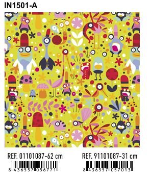 PAPEL REGALO BOBINA 31CM INFANTIL IN1501-A VERDE ANIMALES | ANDINA | 1 UNIDAD | 8436557057013 Imagen principal del producto