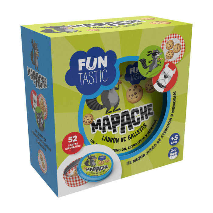 CARTAS REDONDAS FUNTASTIC - MAPACHE CON CAJA | FUNTASTIC IMAGILAND | 1 UNIDAD | 8436557974457
