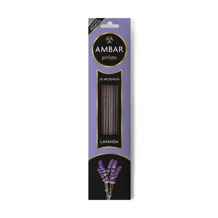 INCIENSO LAVANDA 20 VARILLAS | AMBAR | ENVASE 24 UDS. UNIDAD | 48436559710617
