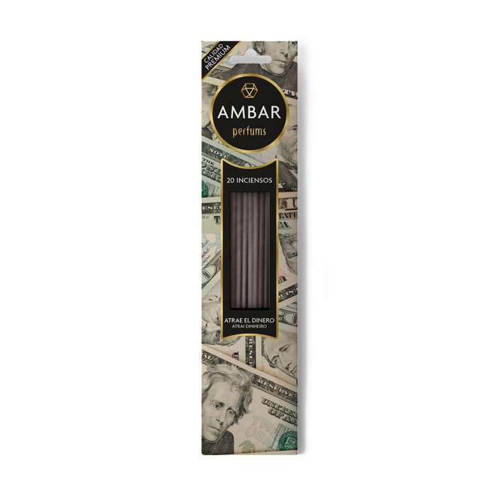 INCIENSO ATRAE EL DINERO 20 VARILLAS | AMBAR | ENVASE 24 UDS. UNIDAD | 48436559710754