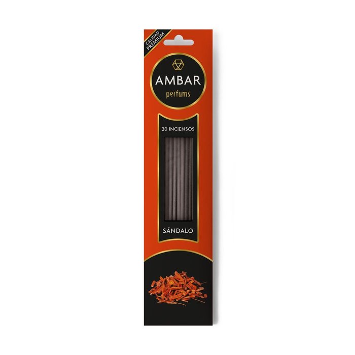 INCIENSO SANDALO 20 VARILLAS | AMBAR | ENVASE 24 UDS. UNIDAD | 48436559710853