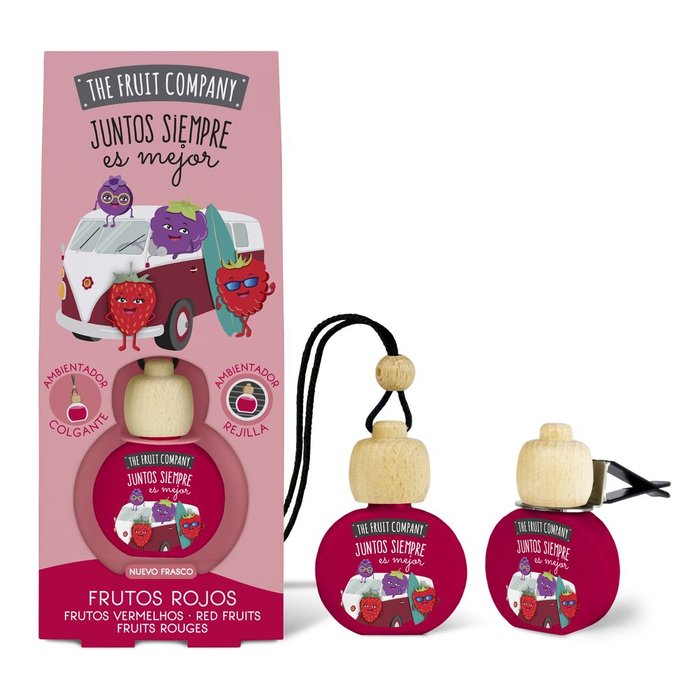 AMBIENTADOR COCHE COLGANTE CON PINZA FRUTOS ROJOS TFC | THE FRUIT COMPANY | ENVASE 14 UDS. UNIDAD | 48436559712260 Imagen principal del producto