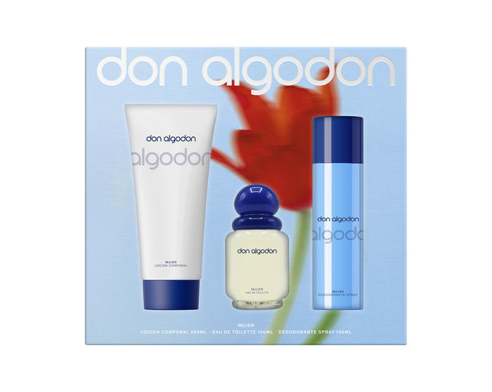 SET COLONIA 100ML+DESODORANTE + LOCION DON ALGODON MUJER | DON ALGODON | 1 UNIDAD | 8436559719025
