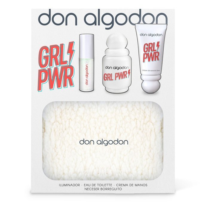 SET MUJER GIRL POWER COLON 30ML+CREMA ANOS+ILUMIN+NECESER | DON ALGODON | 1 UNIDAD | 8436559719247 Imagen principal del producto