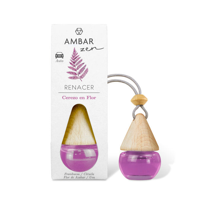 AMBIENTADOR COCHE CEREZO EN FLOR AMBAR ZEN | AMBAR | ENVASE 14 UDS. UNIDAD | 28436559719432