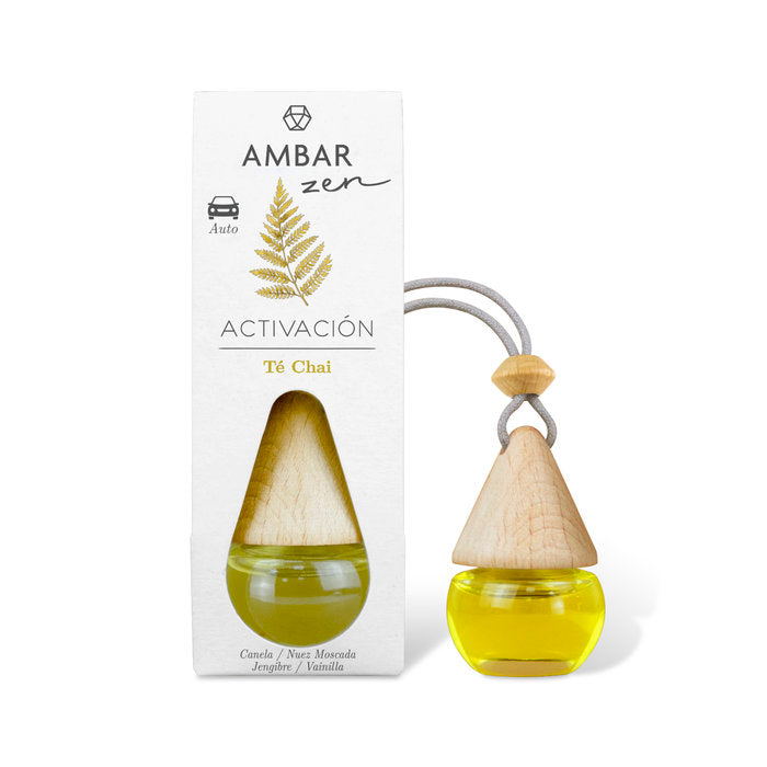 AMBIENTADOR COCHE TE CHAI AMBAR ZEN | AMBAR | ENVASE 14 UDS. UNIDAD | 28436559719456 Imagen principal del producto