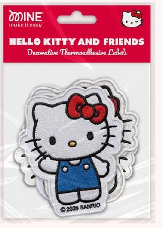 Blister 6 Parches Bordados Hello Kitty Surtidos Marca Mine Imagen principal del producto