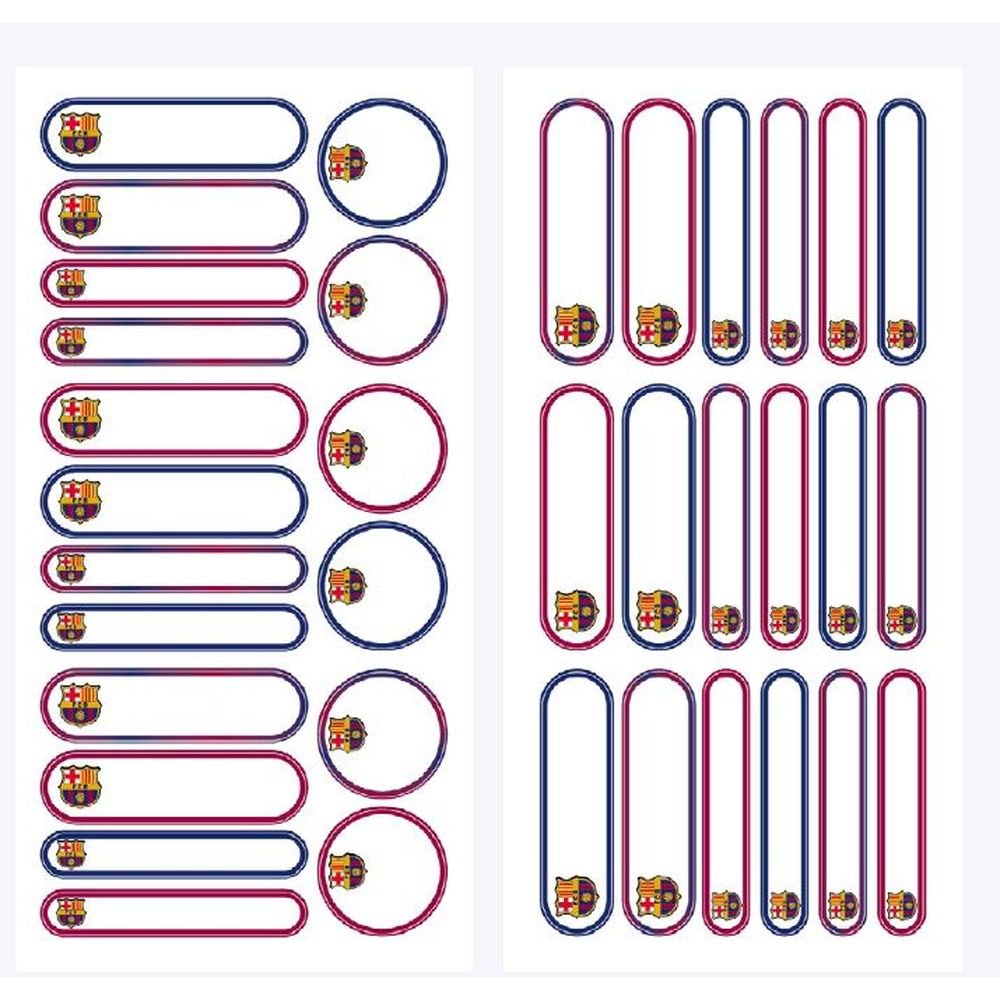 Blister 36 Etiquetas Termoadhesivas Barça Surtidas MINE Imagen principal del producto
