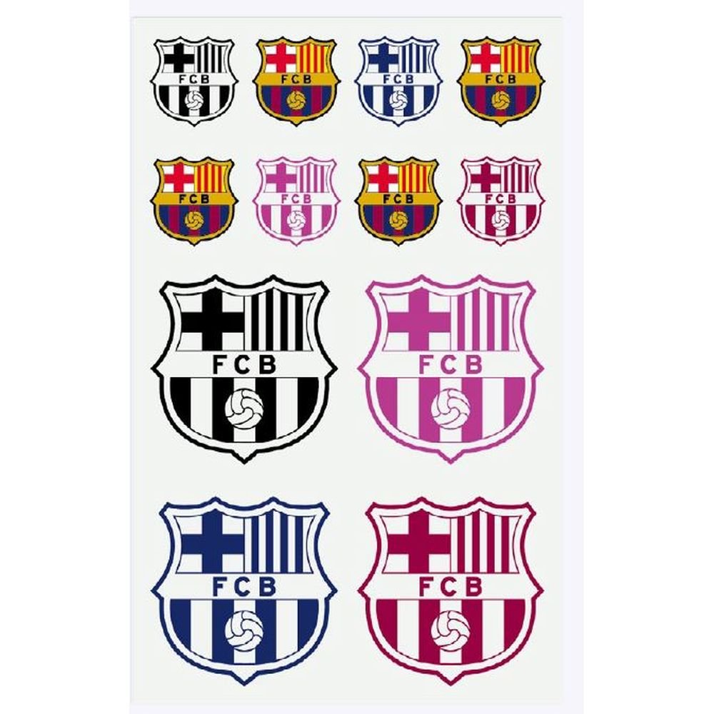 Blister 12 Etiquetas Reflectantes Barça Surtidas MINE
