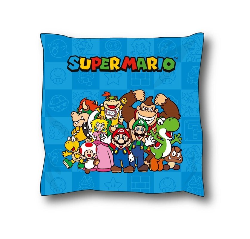 Cojin Super Mario Azul 40x40 cm Grupo Moya Peluches