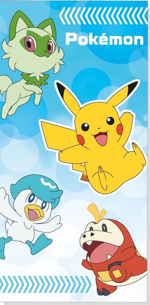 TOALLA MICROFIBRA POKEMON Y AMIGOS 140 X 70 CM | GRUPO MOYA PELUCHES S,L | 1 UNIDAD | 8436580119627