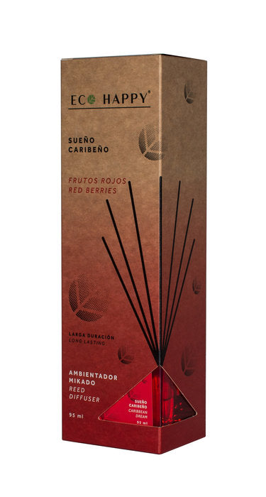 MIKADO 100ML ECOHAPPY FRUTOS ROJOS | NATUAROMATIC GEL | 1 UNIDAD | 8436585482320