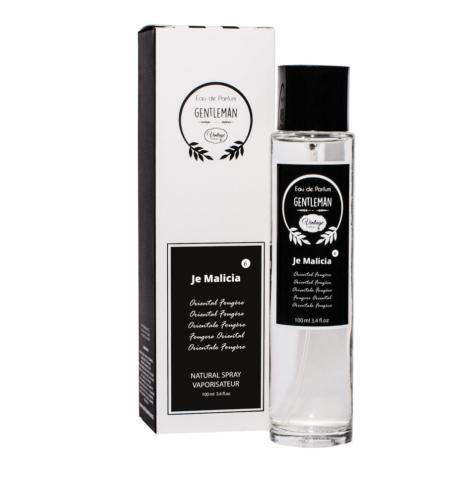 PERFUME MASCULINO 100ML VINTAGE JE MALICIA | NATUAROMATIC GEL | 1 UNIDAD | 8436585488421