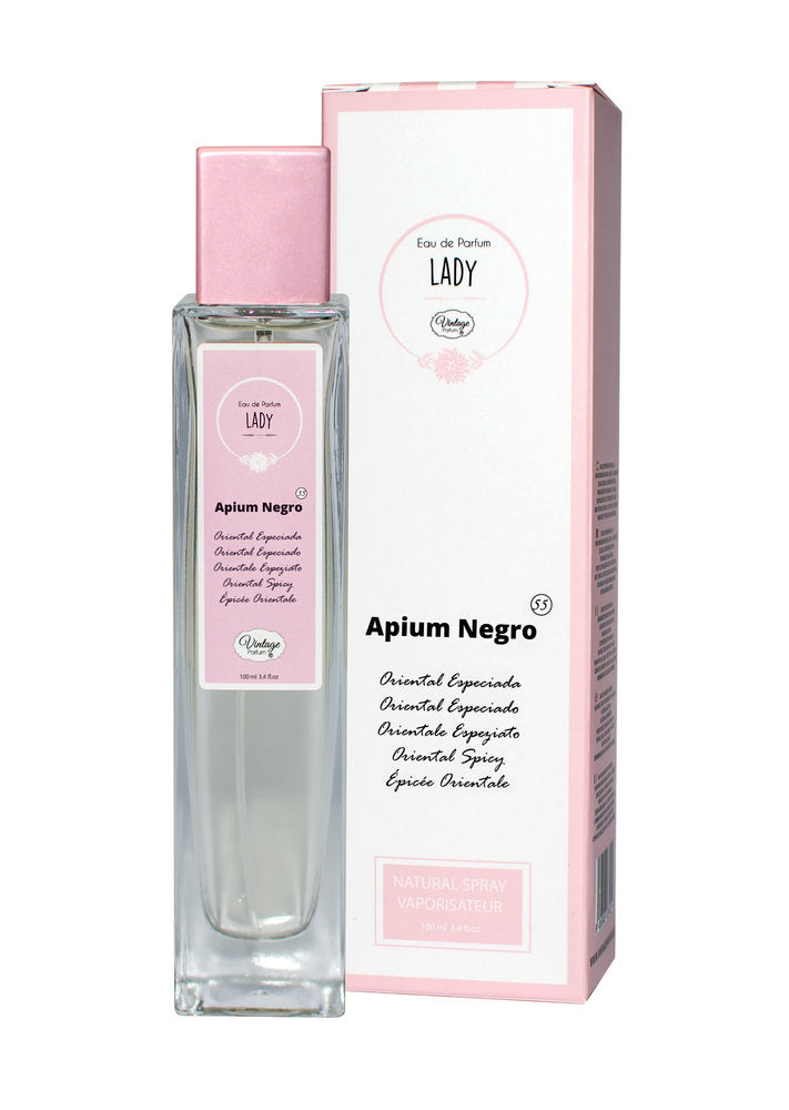 PERFUME FEMENINO 100ML VINTAGE APIUM NEGRO | NATUAROMATIC GEL | 1 UNIDAD | 8436585488629 Imagen principal del producto
