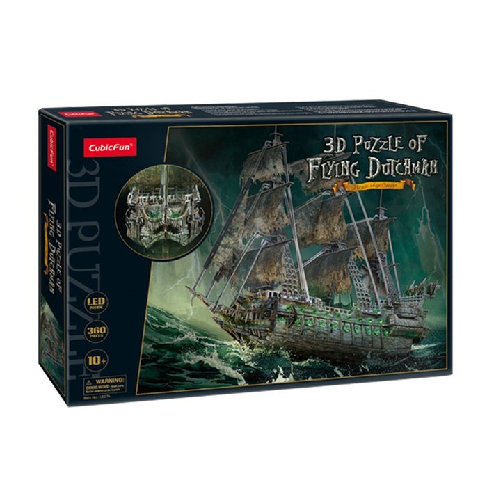 Maqueta Holandés Errante con LED Puzzles 3D Cubic Fun