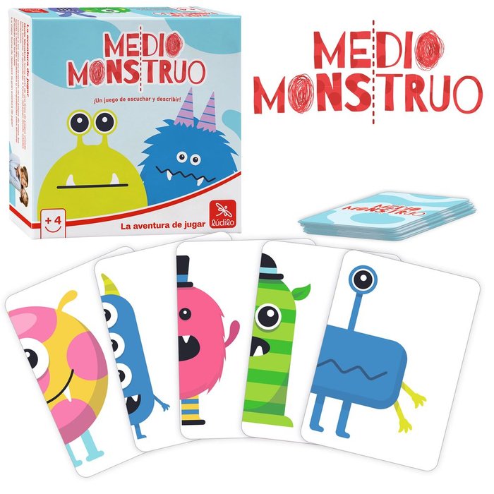 JUEGO MEDIO MONSTRUO | LUDILO | 1 UNIDAD | 8436598032864