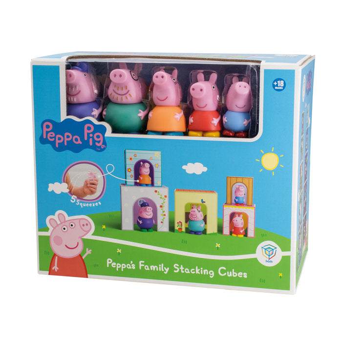 PEPPA PIG: CUBOS APILABLES CON 5 FIGURAS | PEPPA PIG | 1 UNIDAD | 8436600330643