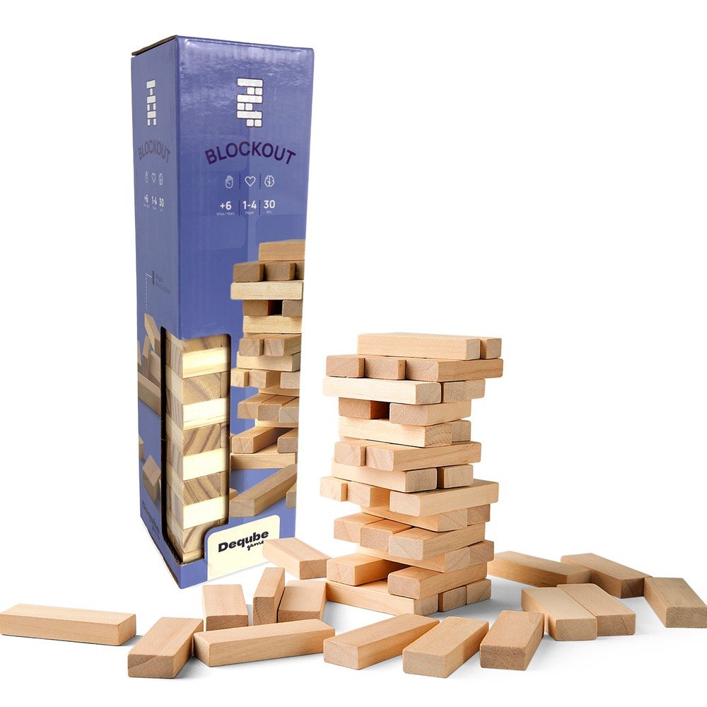 Juego de Mesa Blockout Clásico Madera DEQUBE Imagen principal del producto