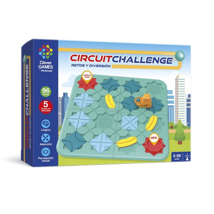 JUEGO DE LOGICA CIRCUIT CHALLENGE | CLEVER GAMES IMAGILAND | 1 UNIDAD | 8436602091092