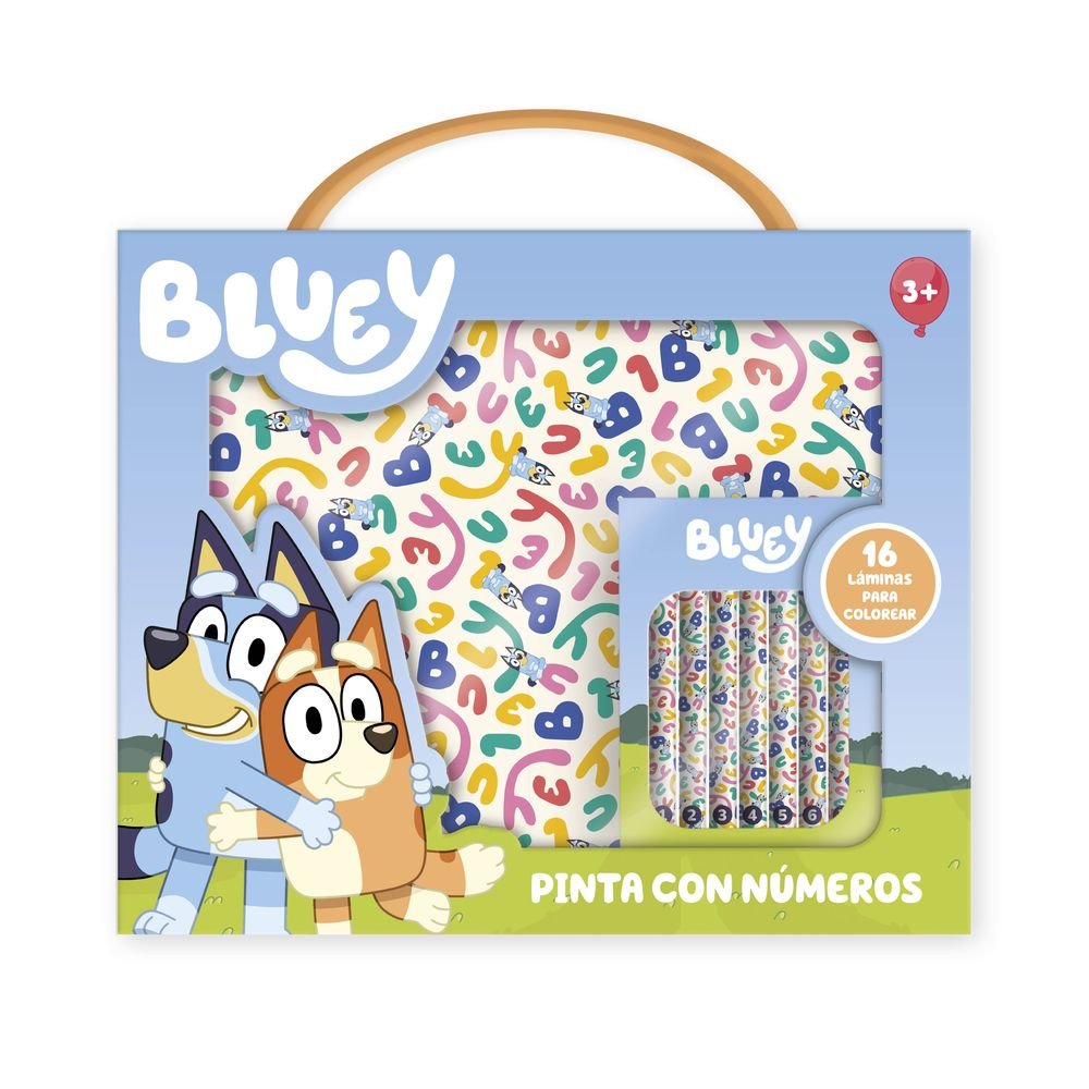 Caja Sets Creatividad Bluey Pinta con Números Marca Play Time Imagiland