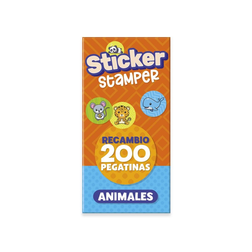 Recambio 200 Pegatinas Sticker Stamper PLAY TIME IMAGILAND