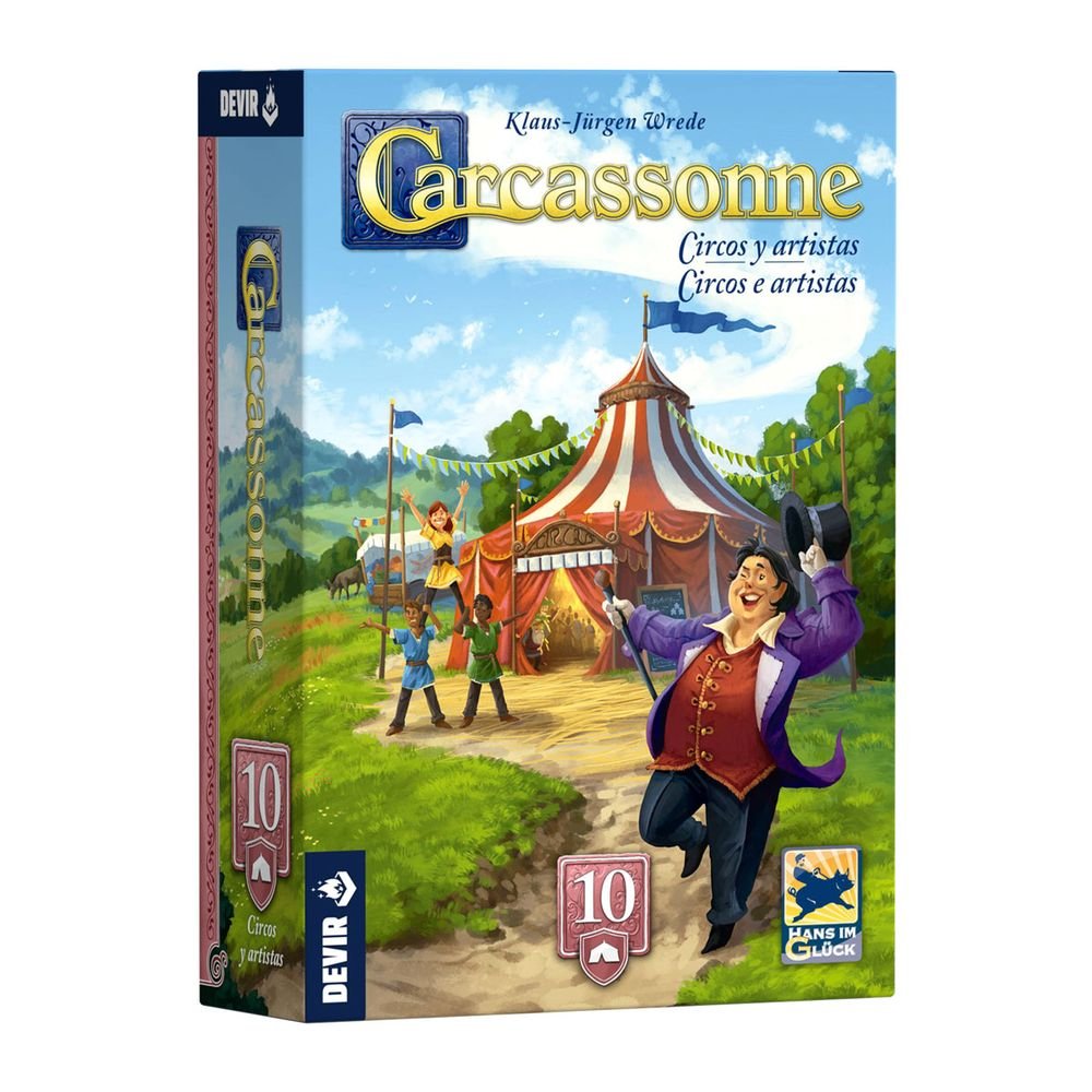 Expansion Carcassonne Circos Artistas Devir Games Imagen principal del producto