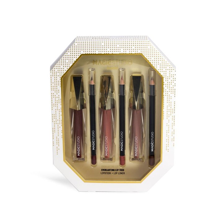 Trio labial líquido y perfilador Magic Studio Diamond marca Magic Studio
