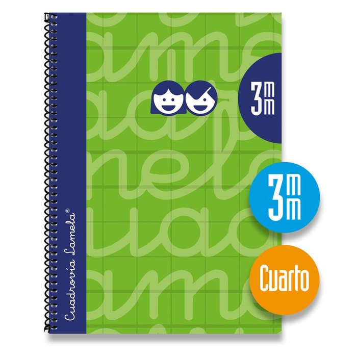 Bloc Espiral Estándar Liso 90g | Lamela | Cartón | Formato Estándar | Pack 5 Unidades