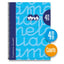 Cuaderno Espiral 4º 80H 90G 4MM Azul Cuadrovia Extradura