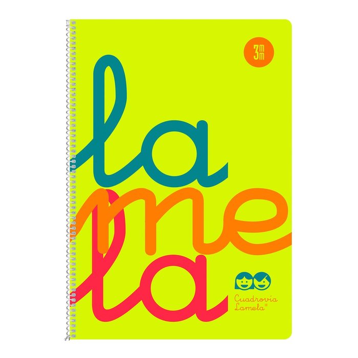 Cuaderno Espiral Fº 80H 90G 3MM Amarillo Cuadrovia Pp.