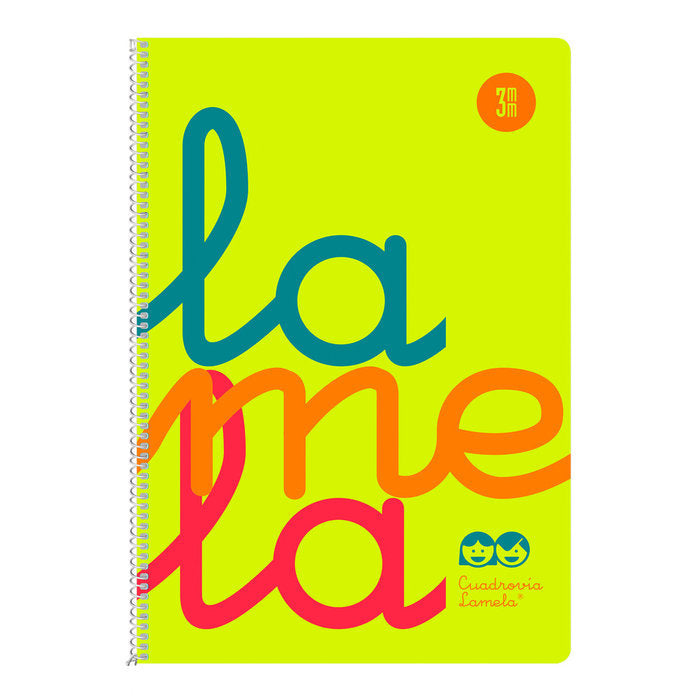 Bloc Espiral A4 Liso 80H 90g | Lamela | Cartón | Formato A4 | Pack 5 Unidades