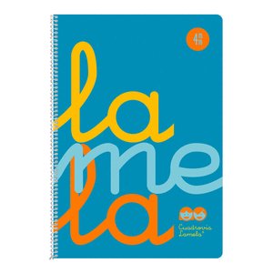 Bloc Espiral A4 Liso 80H 90g | Lamela | Cartón | Formato A4 | Pack 5 Unidades