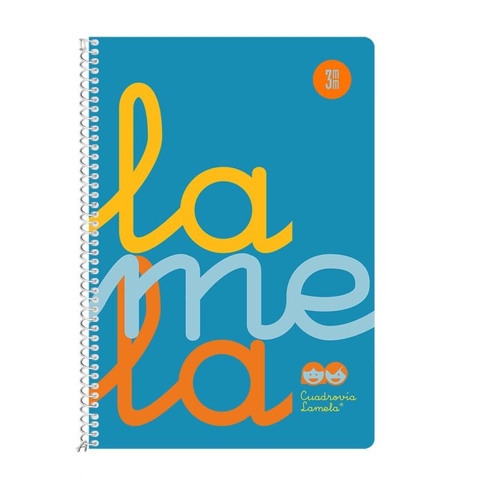 Cuaderno Espiral 4º 80H 90G 3MM Azul Cuadrovia Pp.