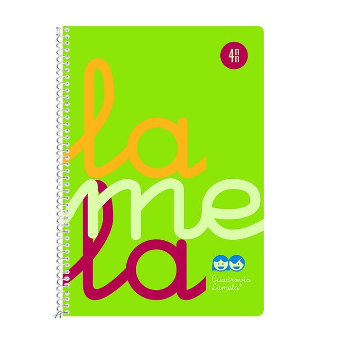 Cuaderno Espiral 4º 80H 90G 4MM Verde Cuadrovia Pp.