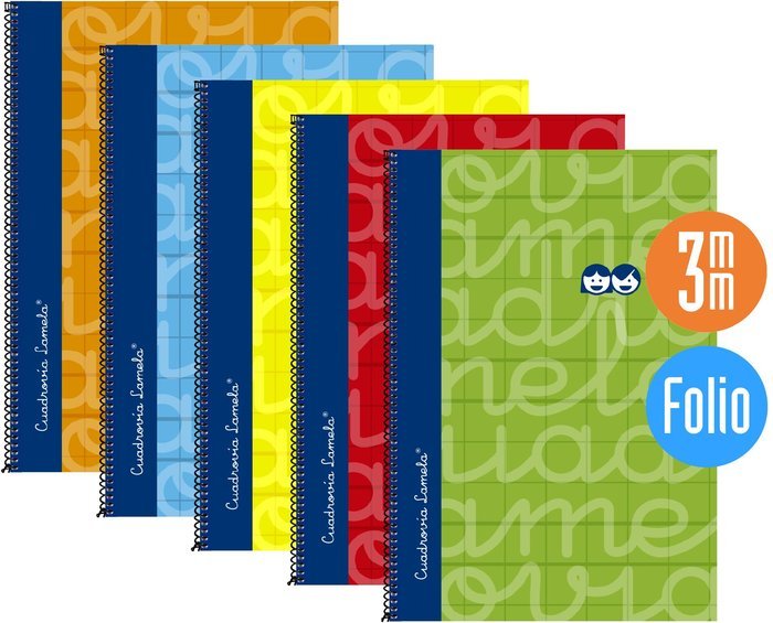 Bloc Espiral A4 Liso 80H 90g | Lamela | Cartón | Formato A4 | Pack 5 Unidades Imagen principal del producto