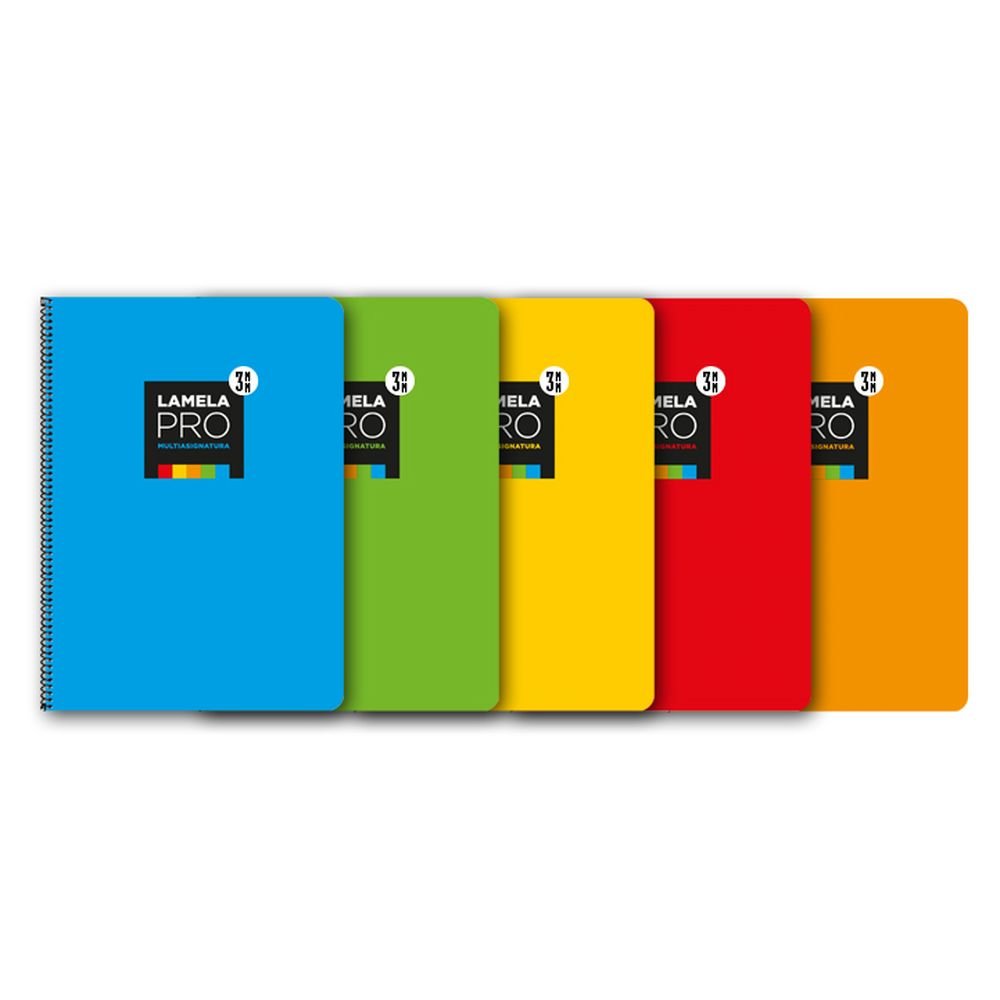 Bloc Espiral A4 Liso 100H 90g | Lamela | Cartón | Formato A4 | Pack 5 Unidades Imagen principal del producto