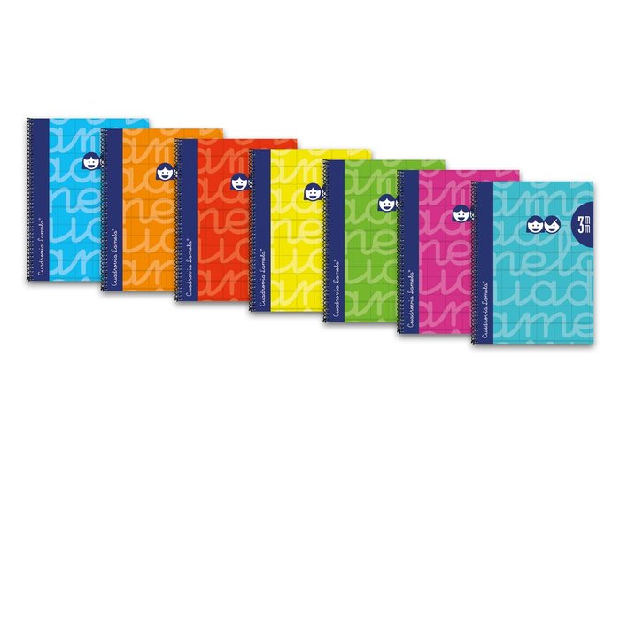 Bloc Espiral Estándar Liso 90g | Lamela | Polipropileno | Formato Estándar | Pack 6 Unidades